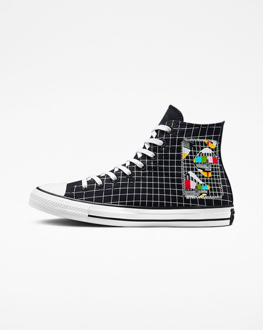 Tenisi Inalti Barbati Converse Chuck Taylor All Star Color Grid Albi Colorati Maro | RO ZYKHV427